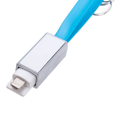 Portachiavi - Cavo dati Lightning per sublimazione - blu