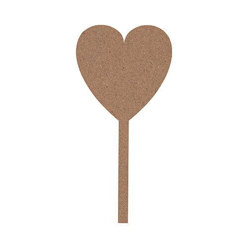 Cartello informativo in cartone per sublimazione - cuore