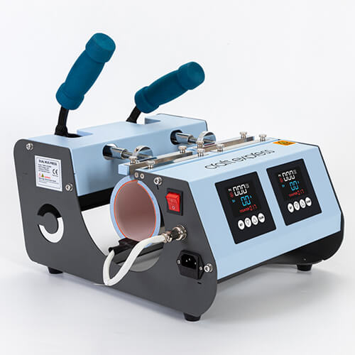 Pressa a due stazioni per tazze e bicchieri - modello 3 in 1