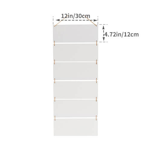 Sei cornici rettangolari appese in MDF per la sublimazione