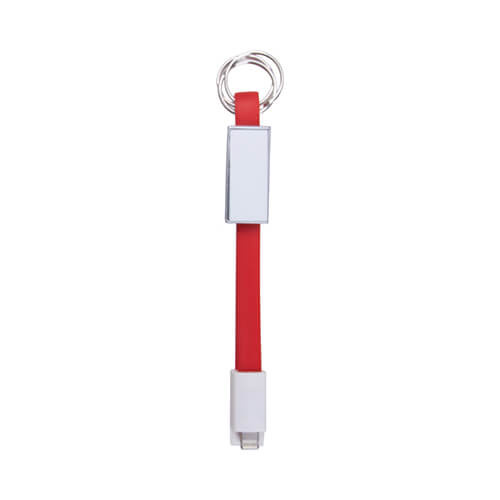 Portachiavi - Cavo dati Lightning per sublimazione - rosso