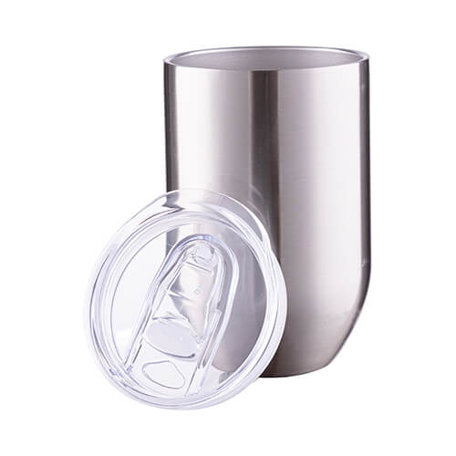 Bicchiere da vino da 360 ml per sublimazione - Argento