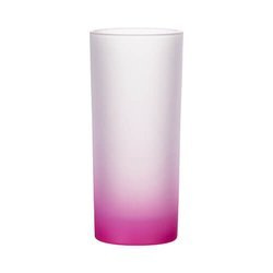 Vetro smerigliato da 200 ml con manico viola per sublimazione