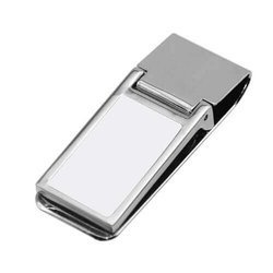 Clip ferma banconote rettangolare 2,2 x 6 cm - Stampa sublimatica a trasferimento termico