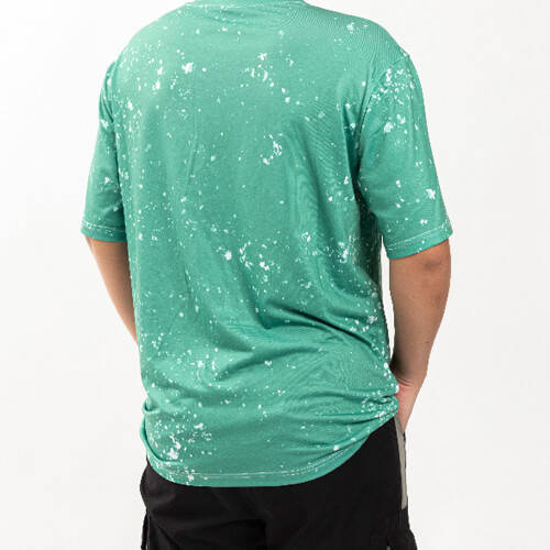T-shirt Cotton-Like Bleached Starry Green per sublimazione