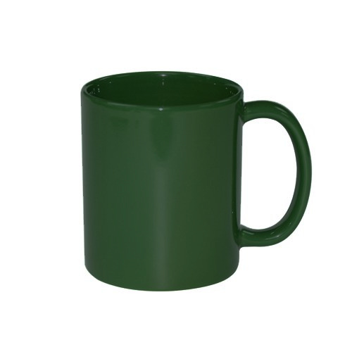 Tazza Full Color verde scuro, lucido Termostampa