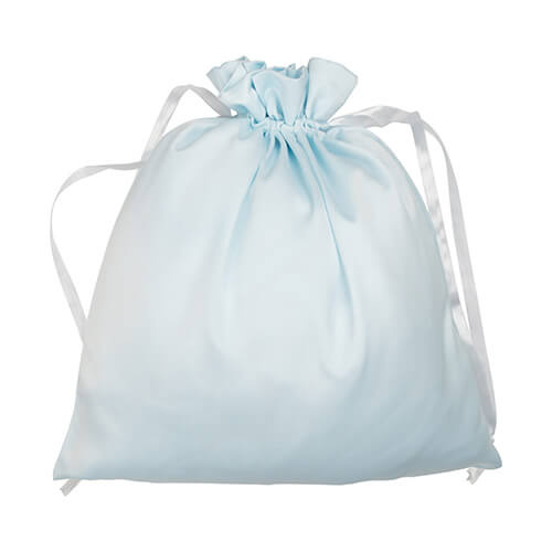 Sacchetto in raso 35 x 38 cm per sublimazione - azzurro