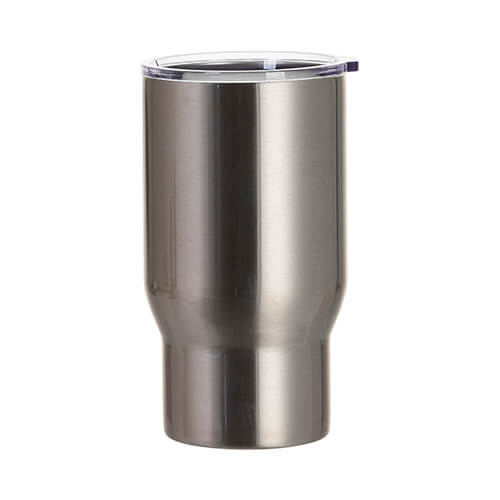 Tazza da viaggio in acciaio inossidabile da 550 ml per sublimazione - argento