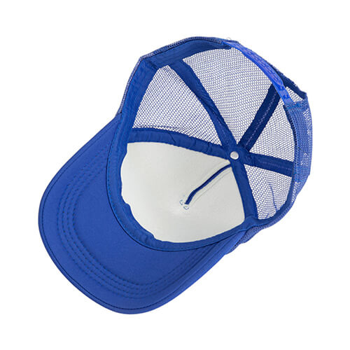 Cappellino Trucker per adulti a colori per sublimazione e trasferimento termico - blu