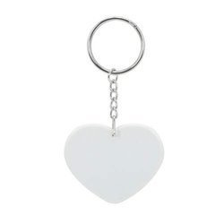 Portachiavi in plastica - cuore - Sublimazione Trasferimento termico