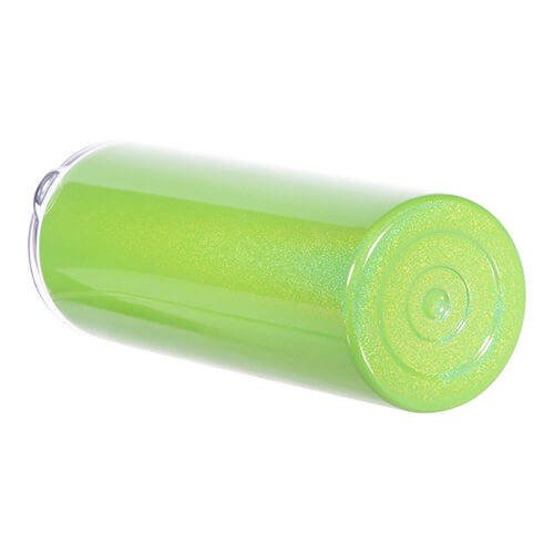 Tazza da 600 ml con cannuccia per sublimazione - verde iridescente