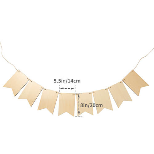 Decorazione murale in compensato per sublimazione - 8 bandiere