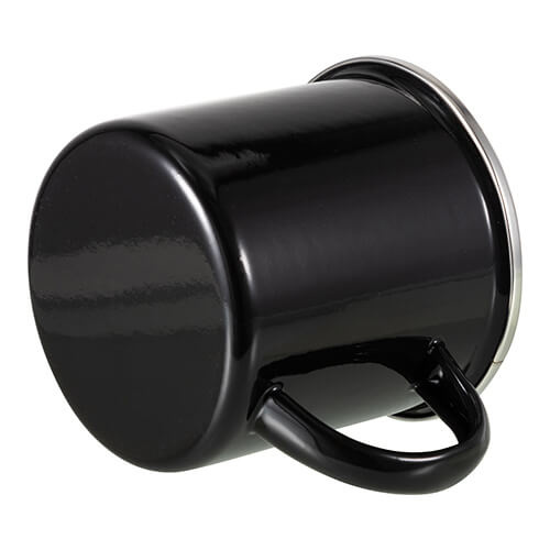 Tazza in metallo 360 ml per sublimazione - nero