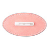 Targhetta ovale in pelle 8,2 x 4,4 cm per sublimazione - rosa