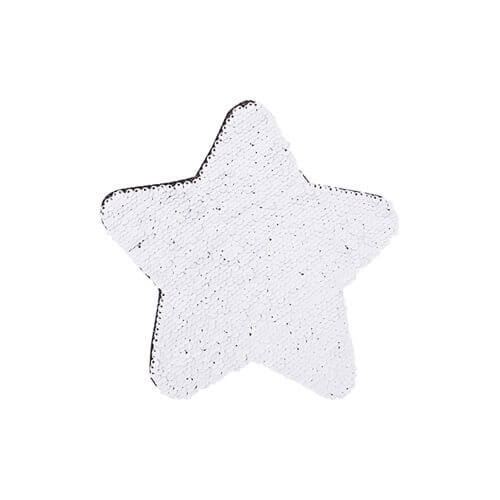 Patch paillettes stella  bicolore da sublimare - blu 