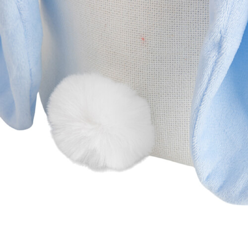 Borsa a forma di lepre per sublimazione - orecchie blu