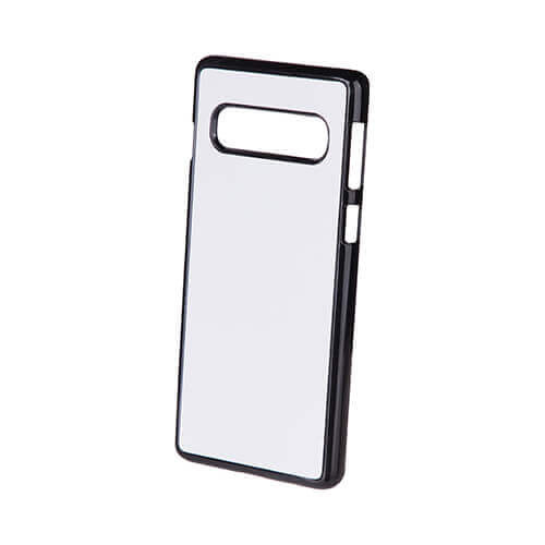 Custodia Samsung Galaxy S10 nero in plastica per Sublimazione trasferimento termico