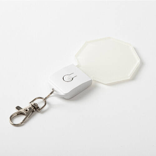 Portachiavi acrilico illuminato per sublimazione - esagono