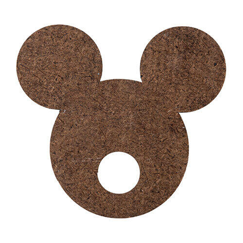 Badge con nome in fibra di legno per tazza 480 / 600 / 540 / 750 ml per sublimazione - Topolino