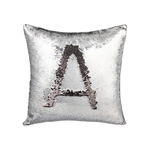 Copricuscino 40 x 40 cm con paillettes per sublimazione – d’argento