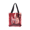 Borsa con pailletes rosse 35 x 38 cm per la sublimazione