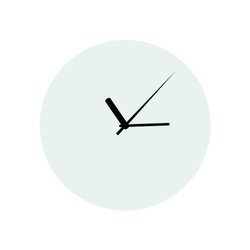 Orologio in vetro Ø 20 cm Trasferimento termico a sublimazione