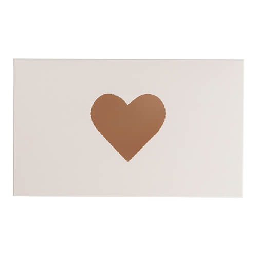 Confezione decorativa con finestra a forma di cuore per sublimazione - 12 x 20 x 7 cm
