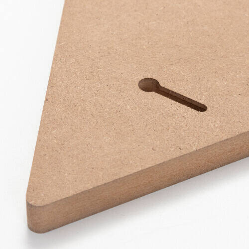 Triangolo portafoto in MDF per sublimazione - 22,8 x 25,4 cm