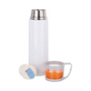 Thermos da 500 ml con tappo a vite - tazza per sublimazione - bianco