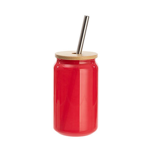 Vetro 400 ml che cambia colore se esposto al calore per sublimazione - Rosso