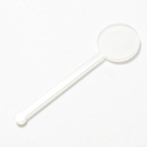 Agitatore per bevande in acrilico 10 cm per sublimazione - cerchio