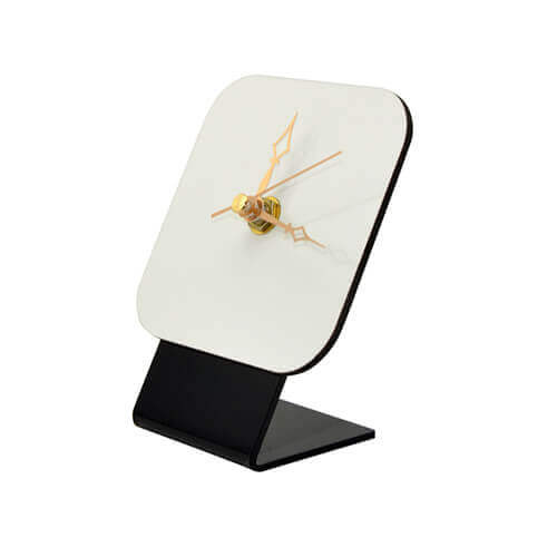 Orologio con cassa verticale da tavolo 10 x 10 cm Trasferimento termico a sublimazione
