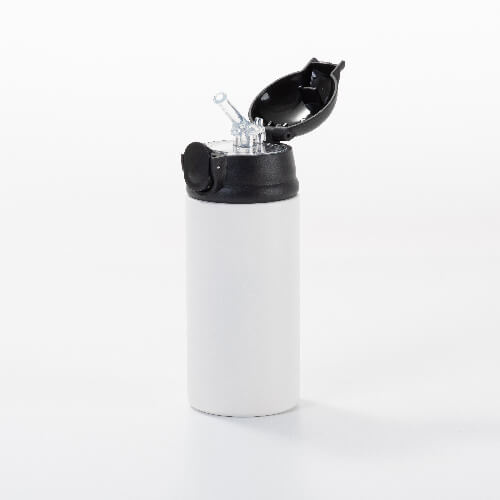 Borraccia in acciaio inox da 360 ml per bambini per sublimazione - bianco opaco