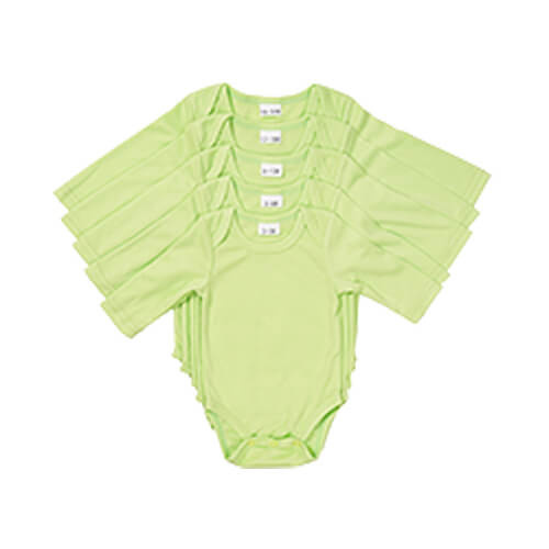 Body verde per bambini con maniche lunghe per la sublimazione