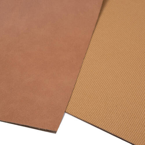 Pelle sintetica per sublimazione - foglio 50 x 30 cm - Marrone opaco