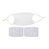 Una piccola maschera per viso per sublimazione con filtro /gomme bianco/