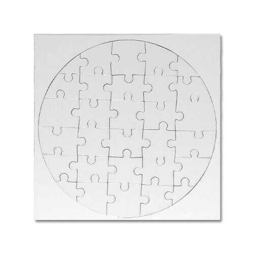 Cerchio puzzle 21 x 21 cm 30 elementi Trasferimento termico a sublimazione