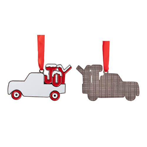 Ciondolo albero di Natale in metallo per sublimazione - Riprendersi JOY