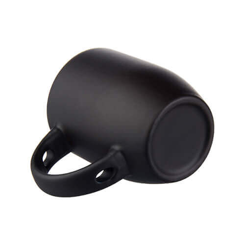 Tazza magico con cucchiaino Sublimazione Termostampa nero opaco con l’interno rosa