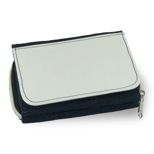 Portafoglio in denim 12 x 9 cm Sublimazione Trasferimento termico