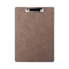 Portablocco in pelle A4 per sublimazione - grigio