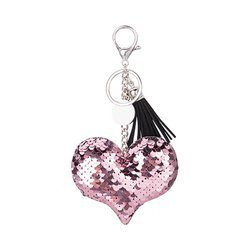 Portachiavi sublimazione - cuore rosa