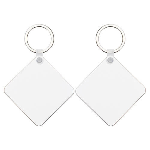 Portachiavi in MDF double face per sublimazione - quadrato
