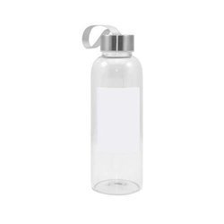 Borraccia di vetro da 420 ml con cornice rettangolare - Stampa sublimatica a trasferimento termico