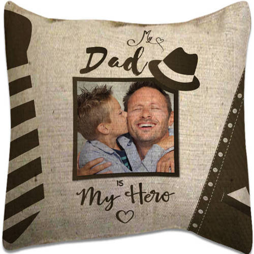 Federa in tela bicolore 38 x 38 cm per sublimazione - My Dad