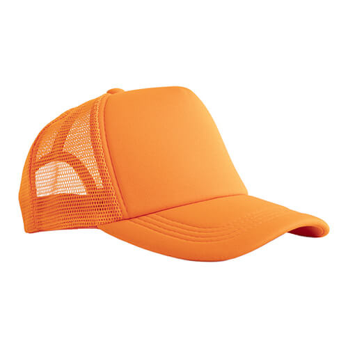 Cappellino Trucker a colori per adulti per sublimazione e trasferimento termico - arancione