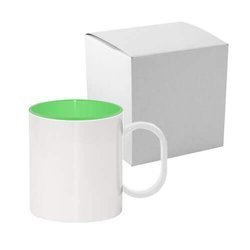 Tazza di plastica 330 ml verde chiaro con scatola Sublimazione Termostampa