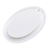 Grande appendiabiti in plastica per sublimazione - ovale bianco