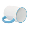 Tazza MAX 450 ml con il manico celeste Sublimazione Termostampa