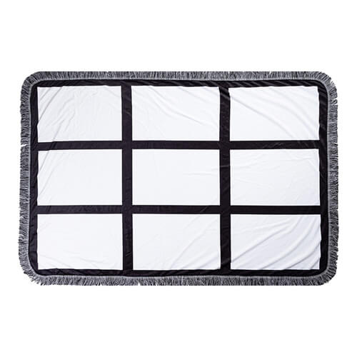 Coperta in peluche 150 x 100 cm con pannelli fotografici per sublimazione - 9 pannelli